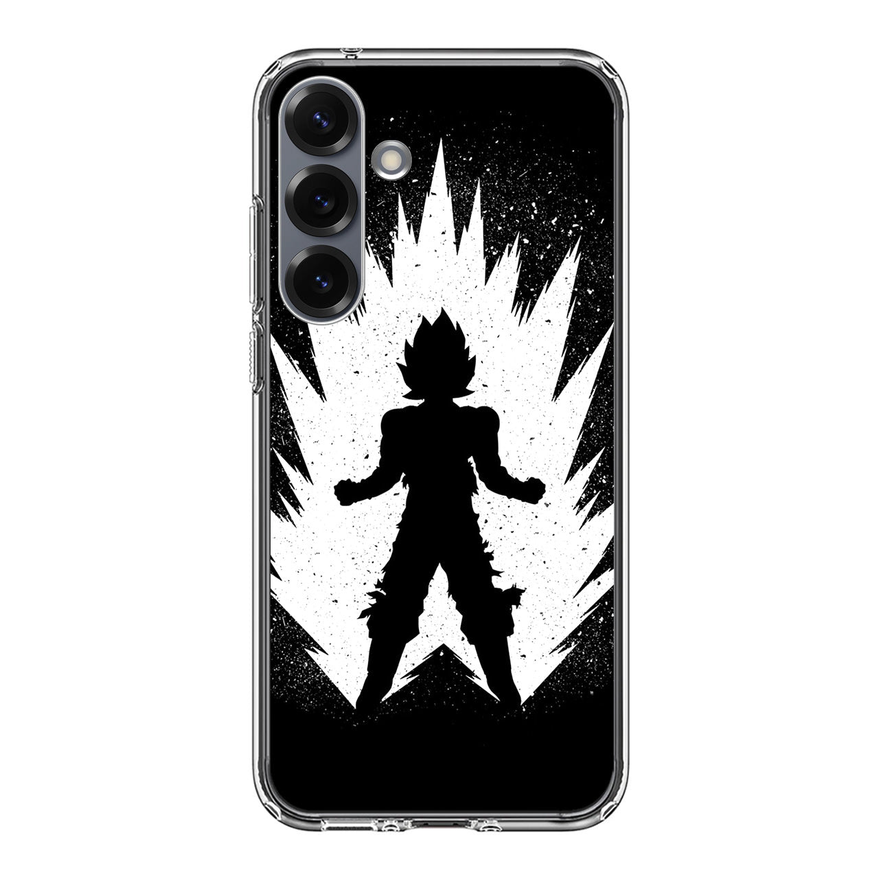 Goku Super Saiyan Black White Samsung Galaxy S25 / S25 Plus Case