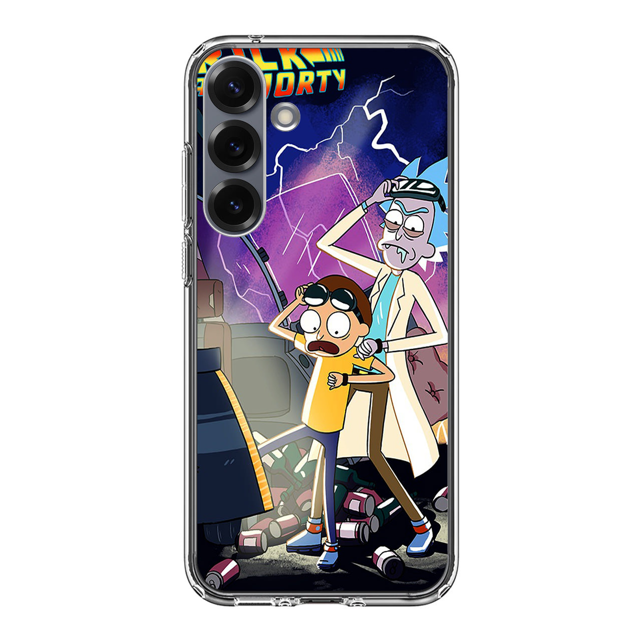 Rick And Morty Back To The Future Samsung Galaxy S25 / S25 Plus Case