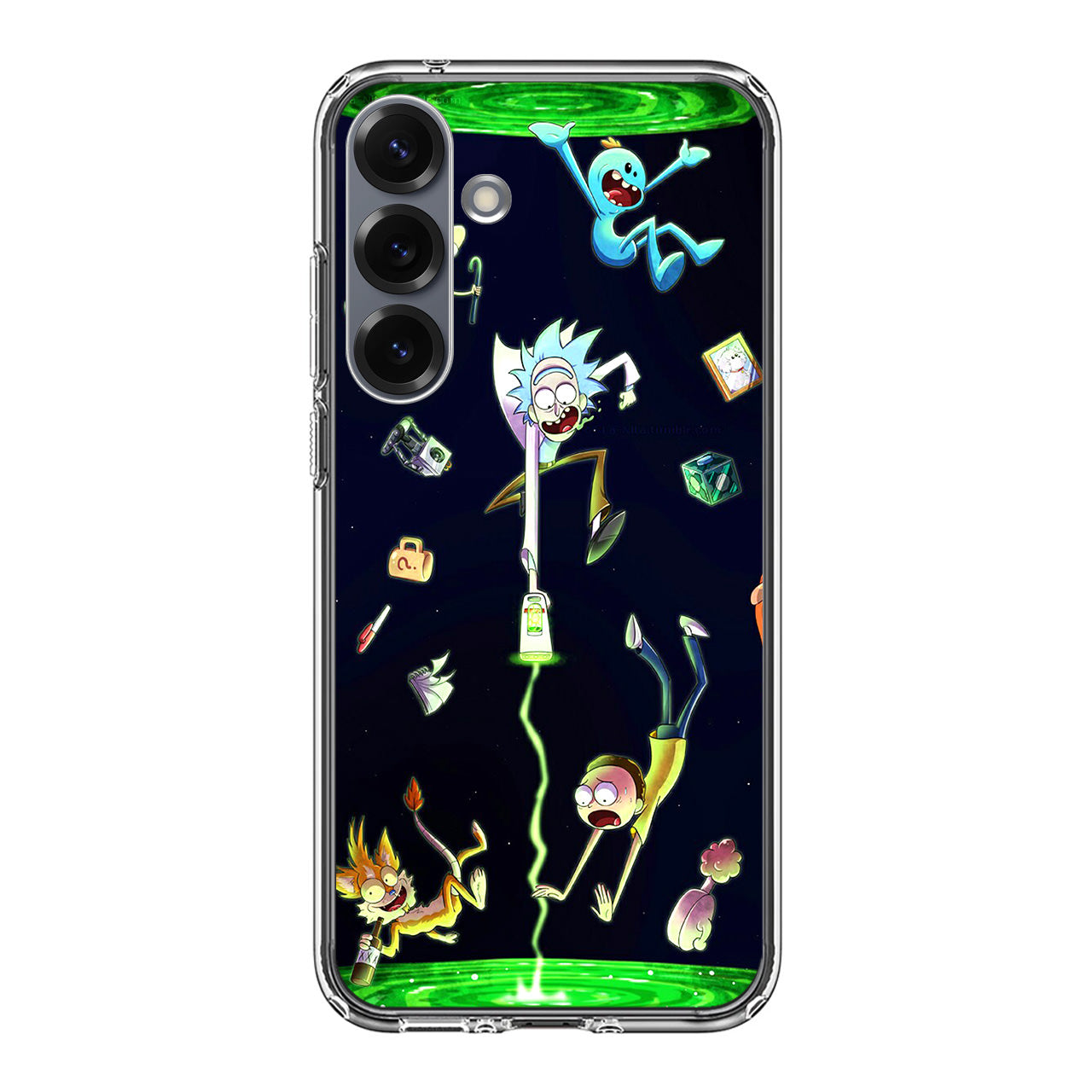 Rick And Morty Portal Fall Samsung Galaxy S25 / S25 Plus Case