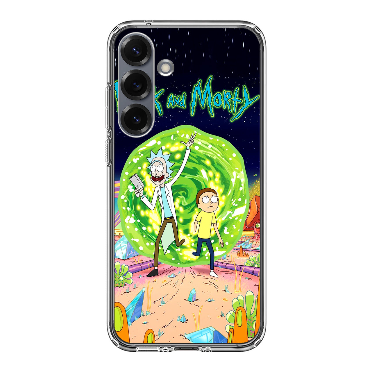 Rick And Morty Portal Gun Samsung Galaxy S25 / S25 Plus Case