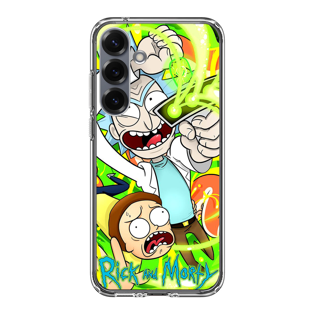 Rick And Morty Shoot Portal Gun Samsung Galaxy S25 / S25 Plus Case