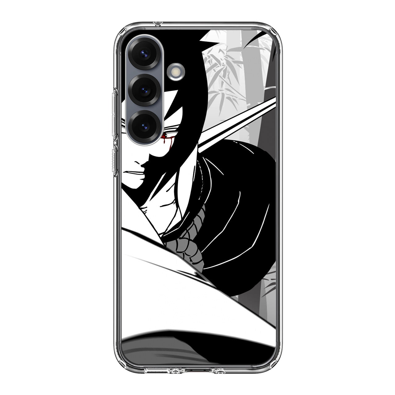 Sasuke Uchiha B&W Samsung Galaxy S25 / S25 Plus Case