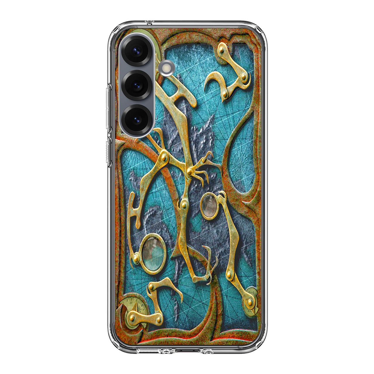 Steampunk Book Cover Samsung Galaxy S25 / S25 Plus Case