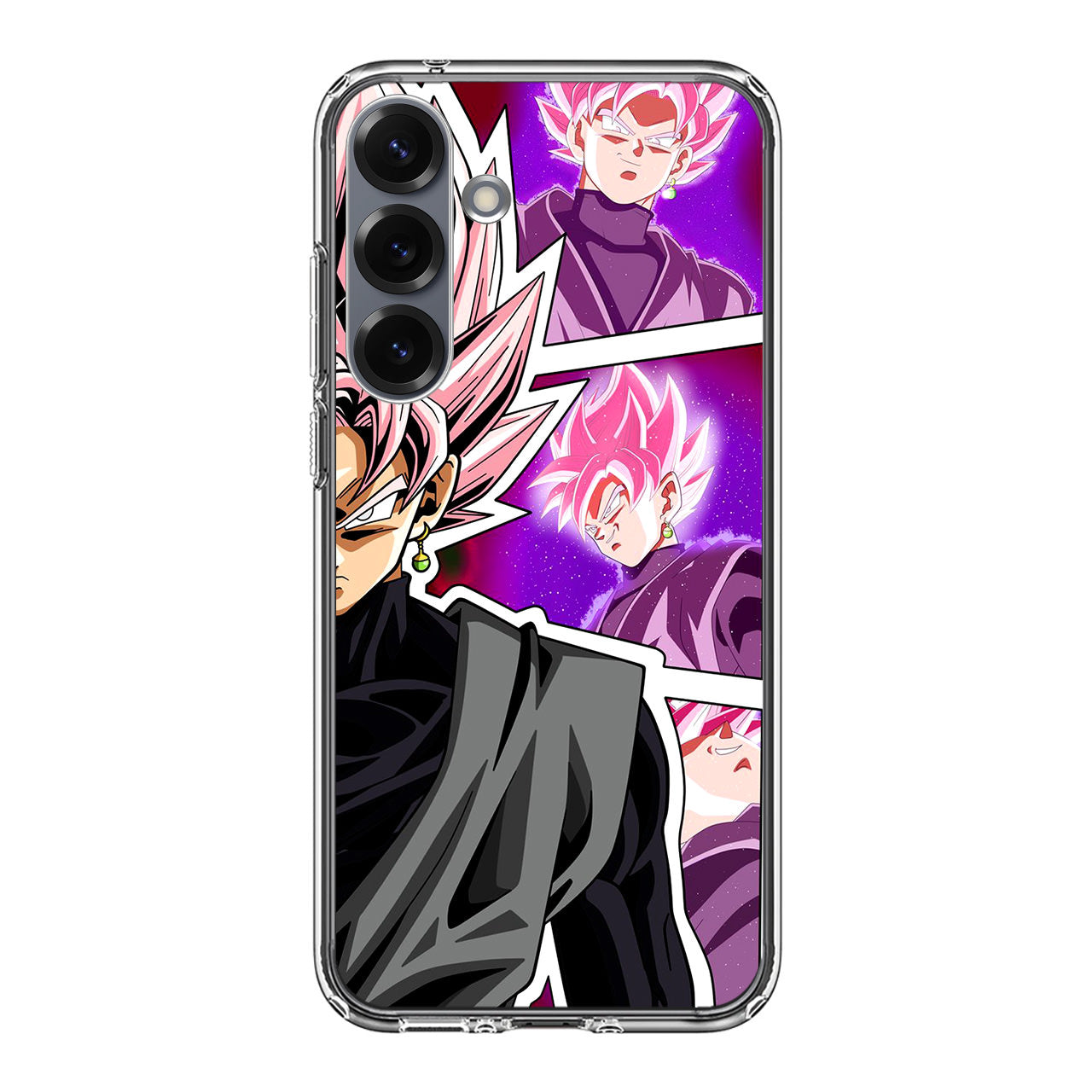 Super Goku Black Rose Collage Samsung Galaxy S25 / S25 Plus Case