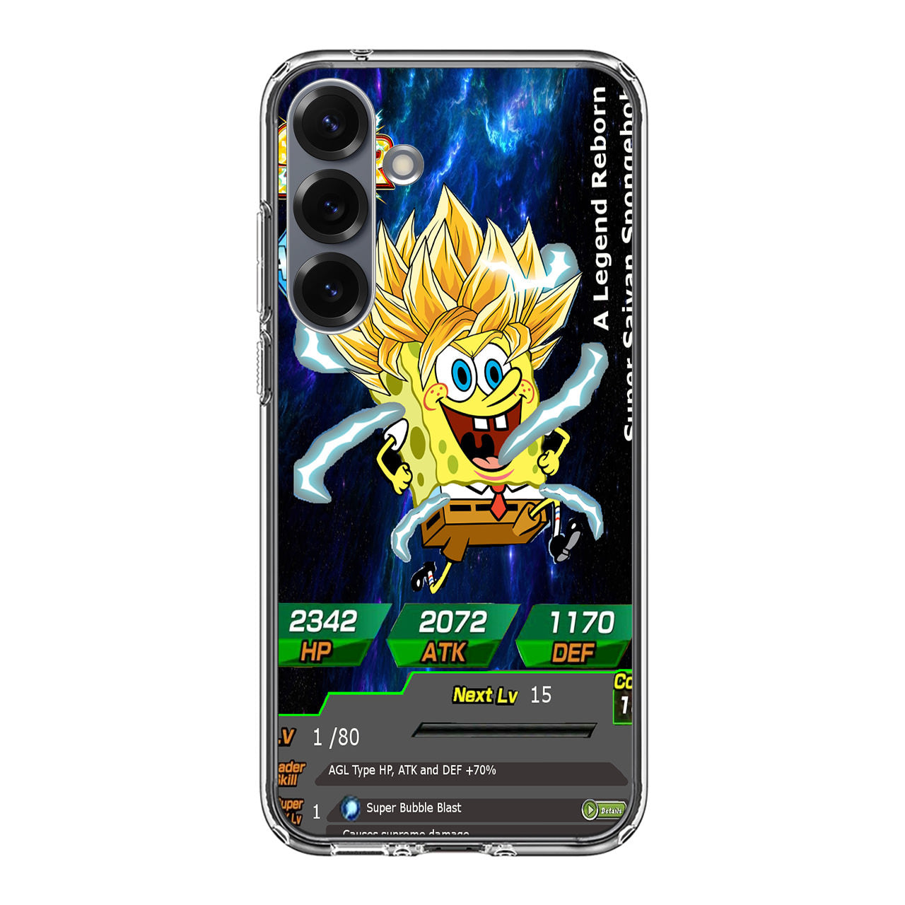 Super Saiyan Spongebob Card Samsung Galaxy S25 / S25 Plus Case