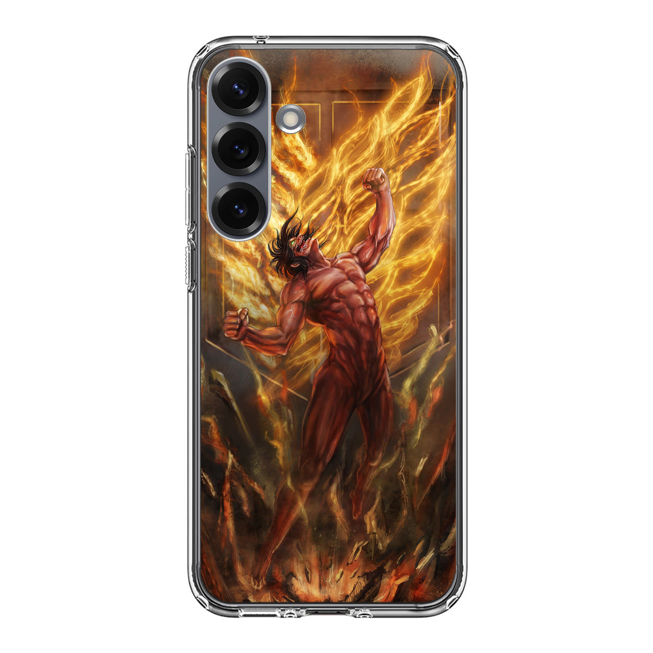 Attack Titan On Fire Samsung Galaxy S25 / S25 Plus Case