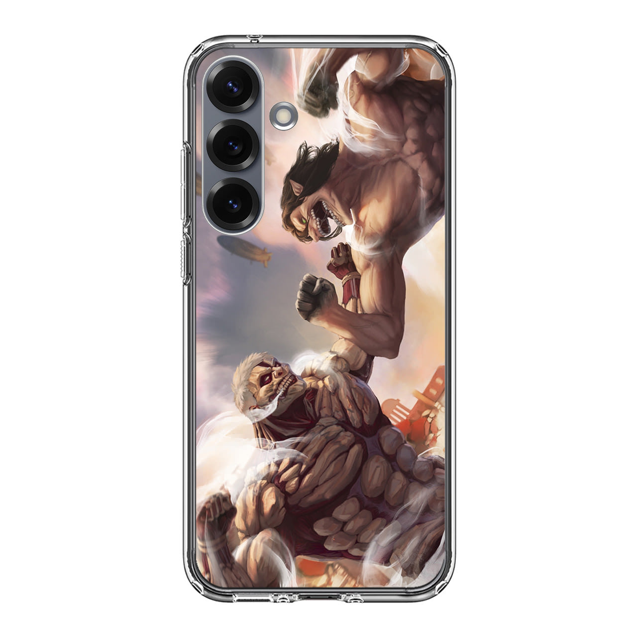 Eren Yeager vs Reiner Armored Titan Samsung Galaxy S25 / S25 Plus Case