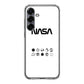 NASA Minimalist White Samsung Galaxy S25 / S25 Plus Case