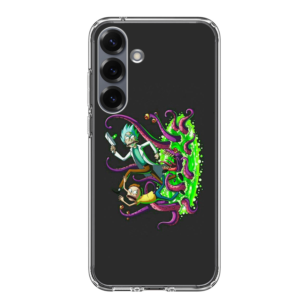 Rick And Morty Pass Through The Portal Samsung Galaxy S25 / S25 Plus Case