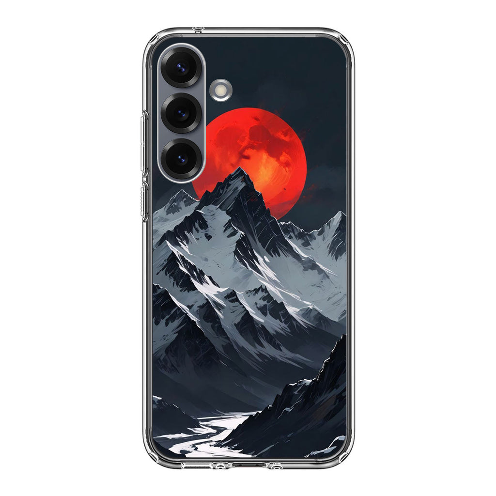 Crimson Eclipse The Mountain Samsung Galaxy S25 / S25 Plus Case