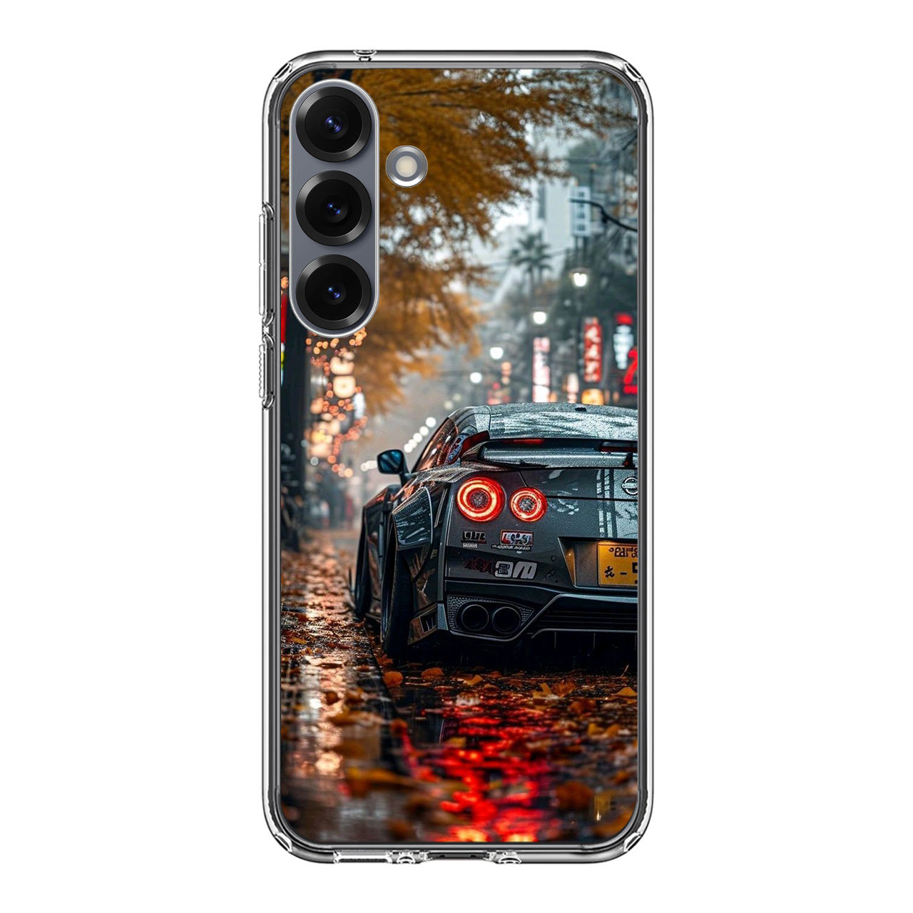 Neon Drift Autumn Streets Samsung Galaxy S25 / S25 Plus Case