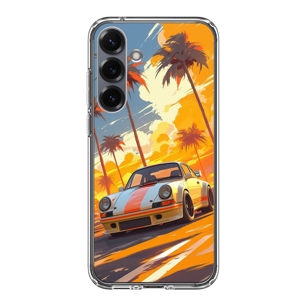 Turbo Dreams in Neon Palms Samsung Galaxy S25 / S25 Plus Case