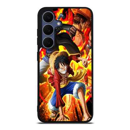 Ace Sabo Luffy Brotherhood Samsung Galaxy S25 FE Case