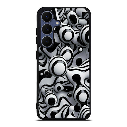 Abstract Art Black White Samsung Galaxy S25 FE Case