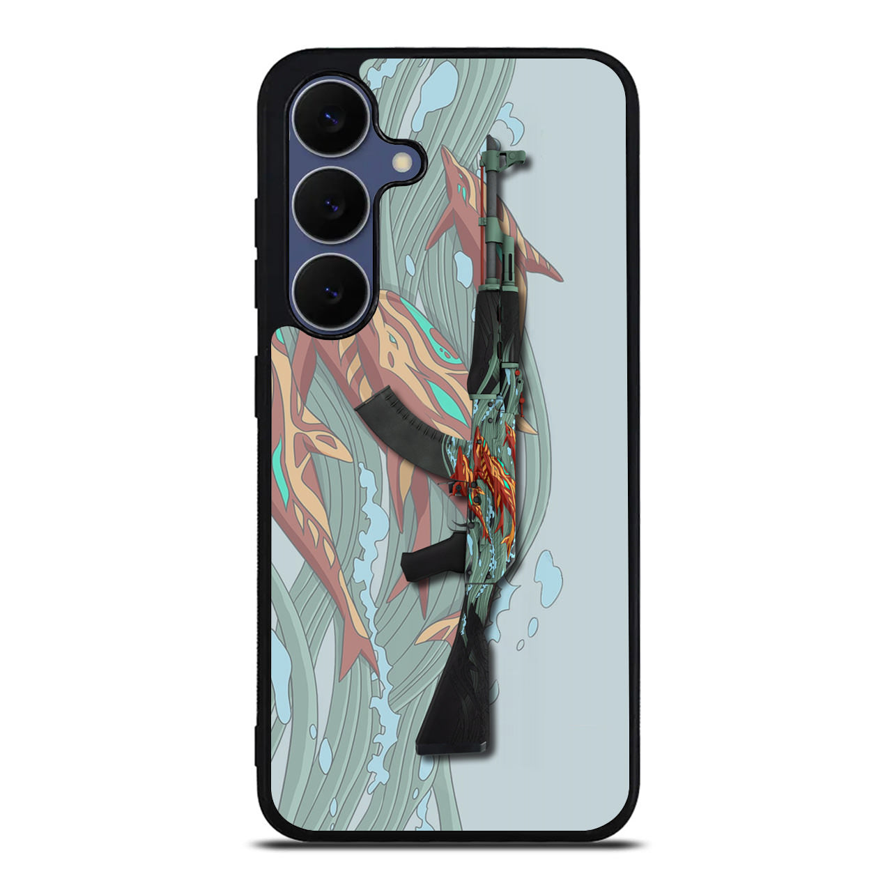 AK-47 Aquamarine Revenge Samsung Galaxy S25 FE Case