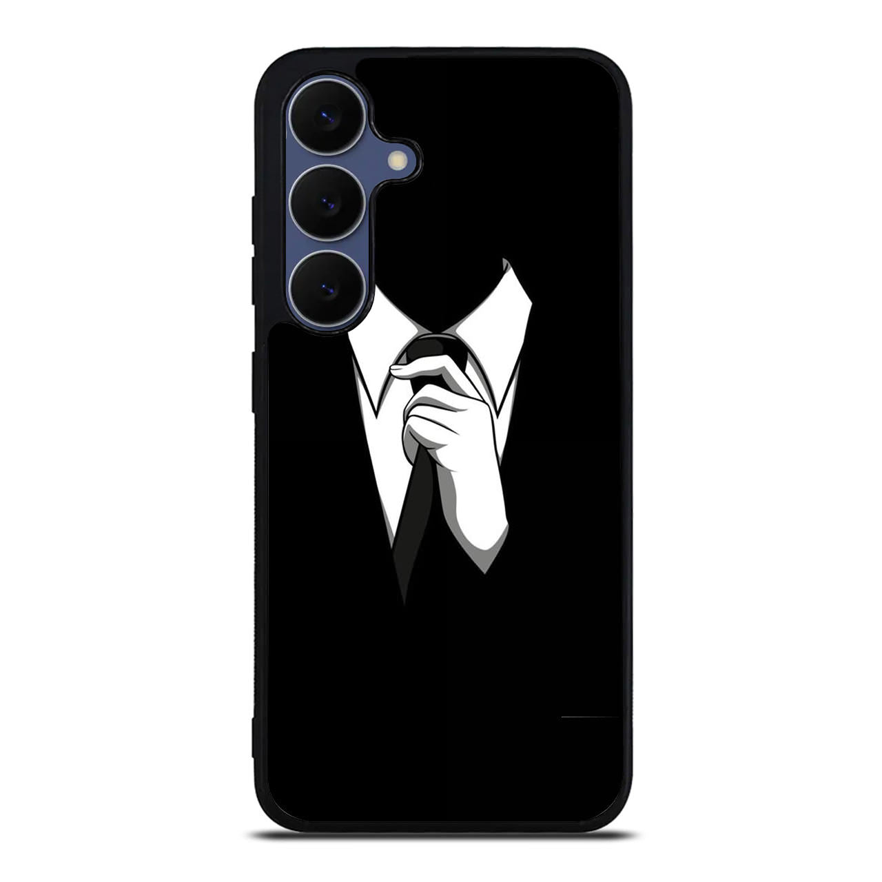 Anonymous Black White Tie Samsung Galaxy S25 FE Case