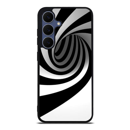 Black and White Twist Samsung Galaxy S25 FE Case