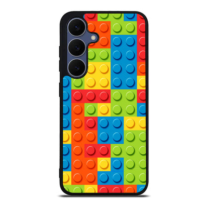 Blocks Rainbow Pattern Samsung Galaxy S25 FE Case