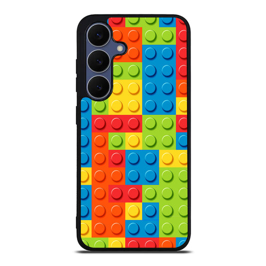 Blocks Rainbow Pattern Samsung Galaxy S25 FE Case
