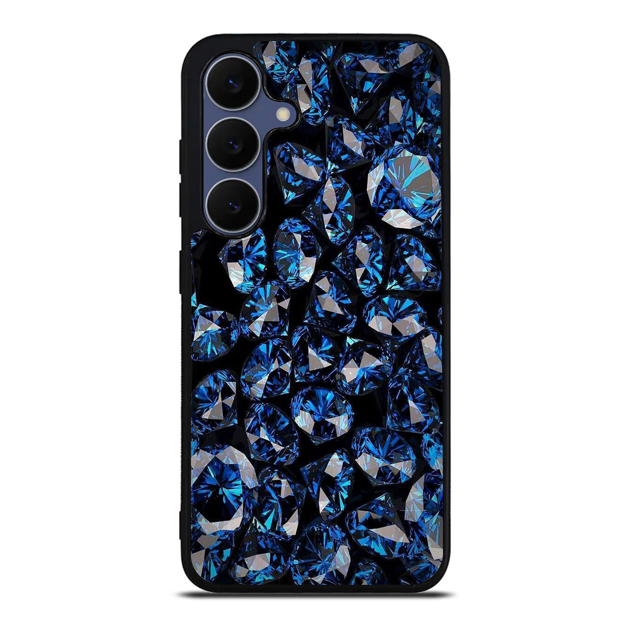 Blue Diamonds Pattern Samsung Galaxy S25 FE Case