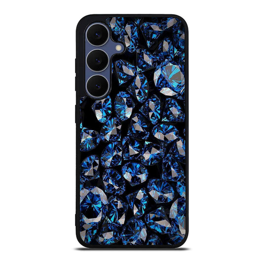 Blue Diamonds Pattern Samsung Galaxy S25 FE Case