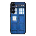 Blue Police Call Box Samsung Galaxy S25 FE Case