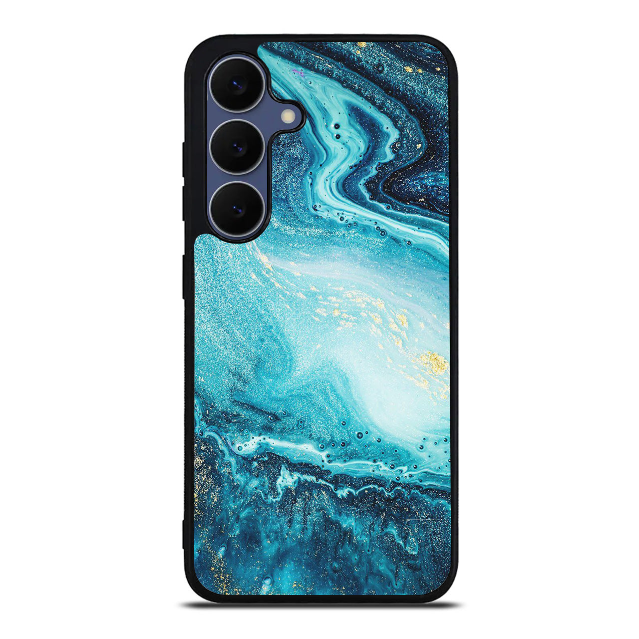 Blue Water Glitter Samsung Galaxy S25 FE Case
