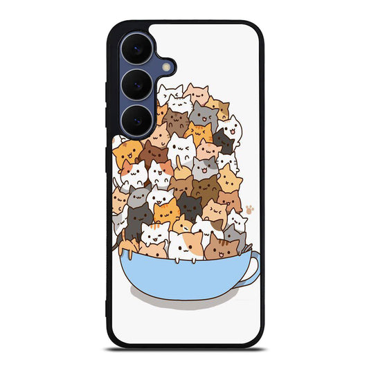 Cats on A Bowl Samsung Galaxy S25 FE Case