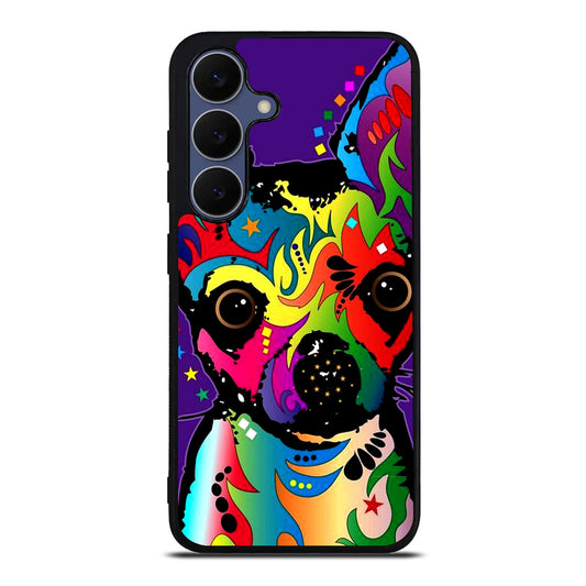 Colorful Chihuahua Samsung Galaxy S25 FE Case
