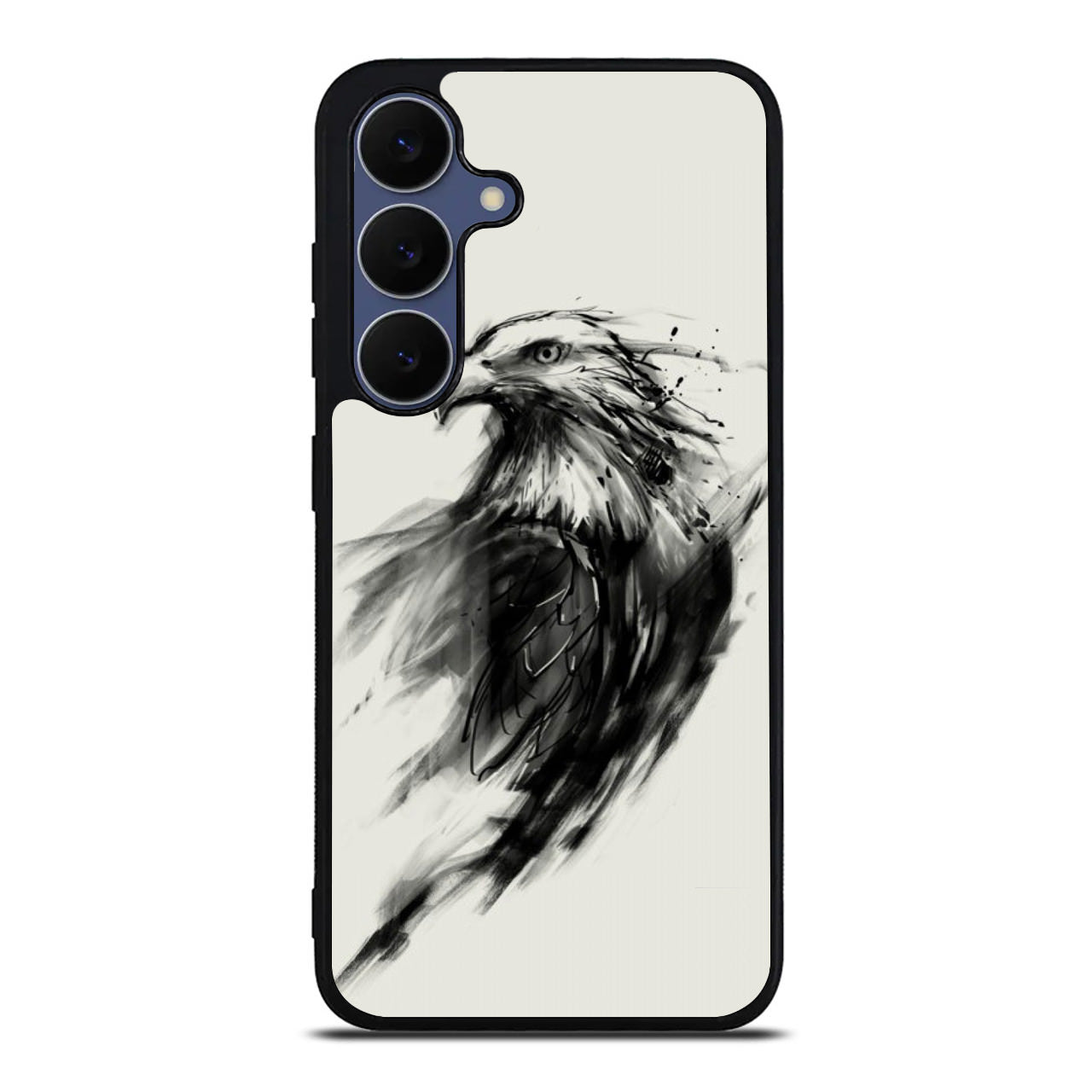 Eagle Art Black Ink Samsung Galaxy S25 FE Case