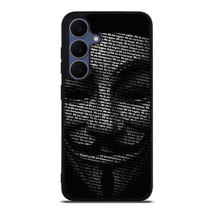 Guy Fawkes Mask Anonymous Samsung Galaxy S25 FE Case