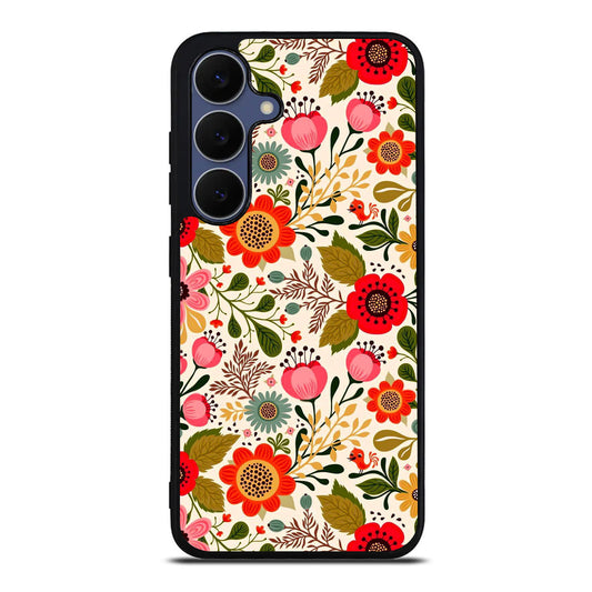 Hello Spring Pattern Samsung Galaxy S25 FE Case