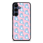 Horned Whales Pattern Samsung Galaxy S25 FE Case