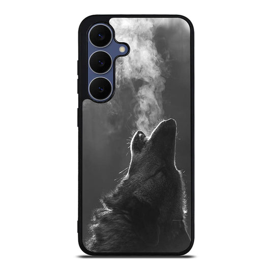 Howling Wolves Black and White Samsung Galaxy S25 FE Case