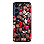 I Love Choco Pattern Samsung Galaxy S25 FE Case
