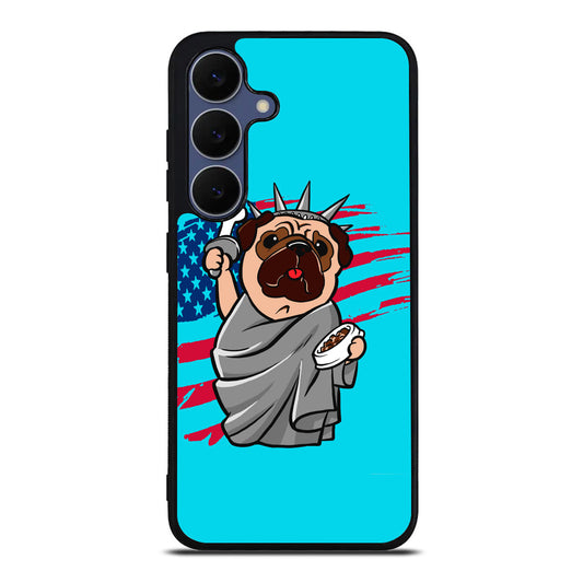 Independence Day Pug Samsung Galaxy S25 FE Case