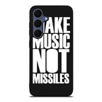 Make Music Not Missiles Samsung Galaxy S25 FE Case