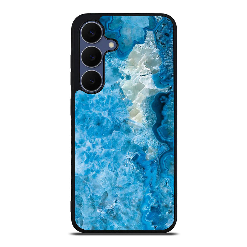 Navy Blue Marble Samsung Galaxy S25 FE Case
