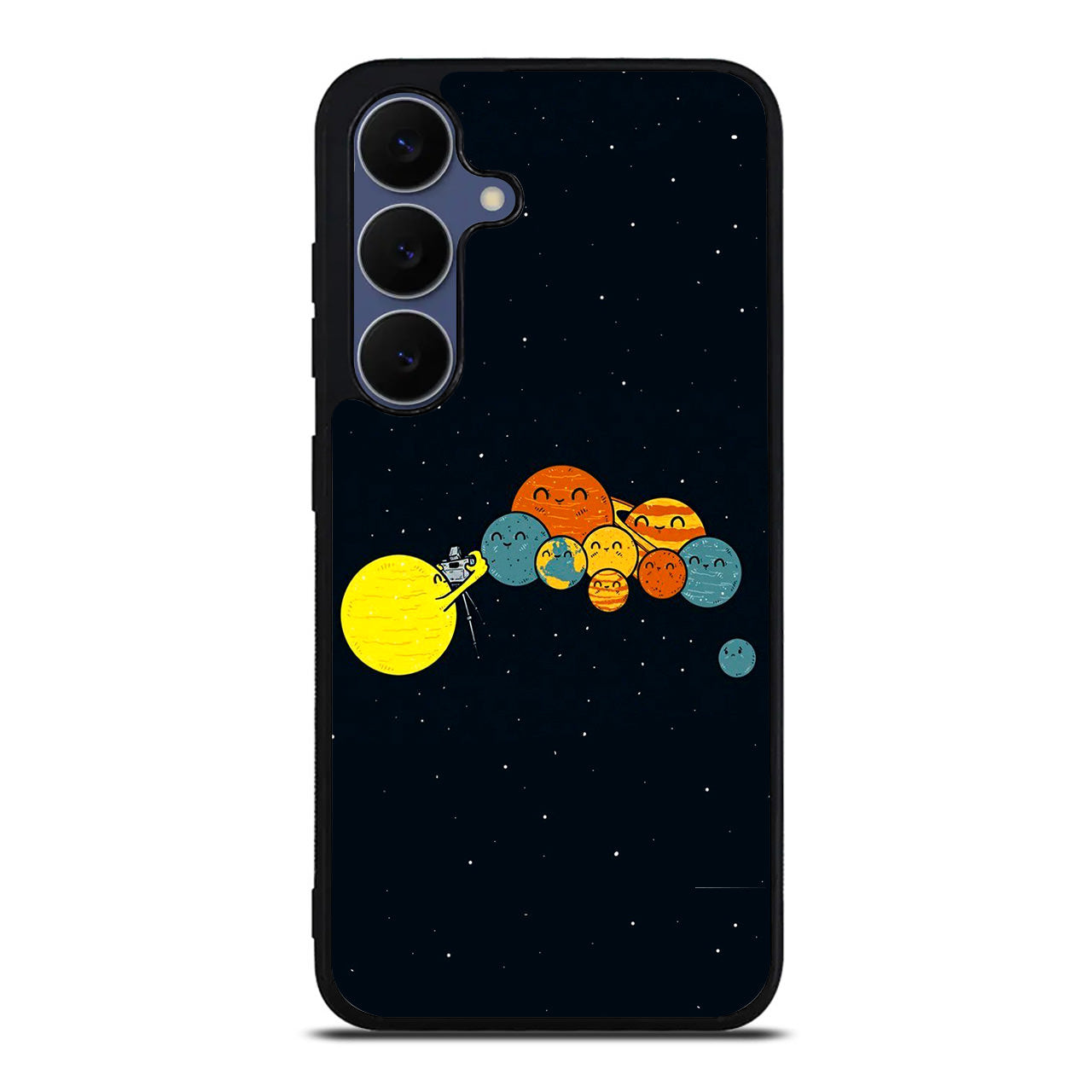 Planet Cute Illustration Samsung Galaxy S25 FE Case