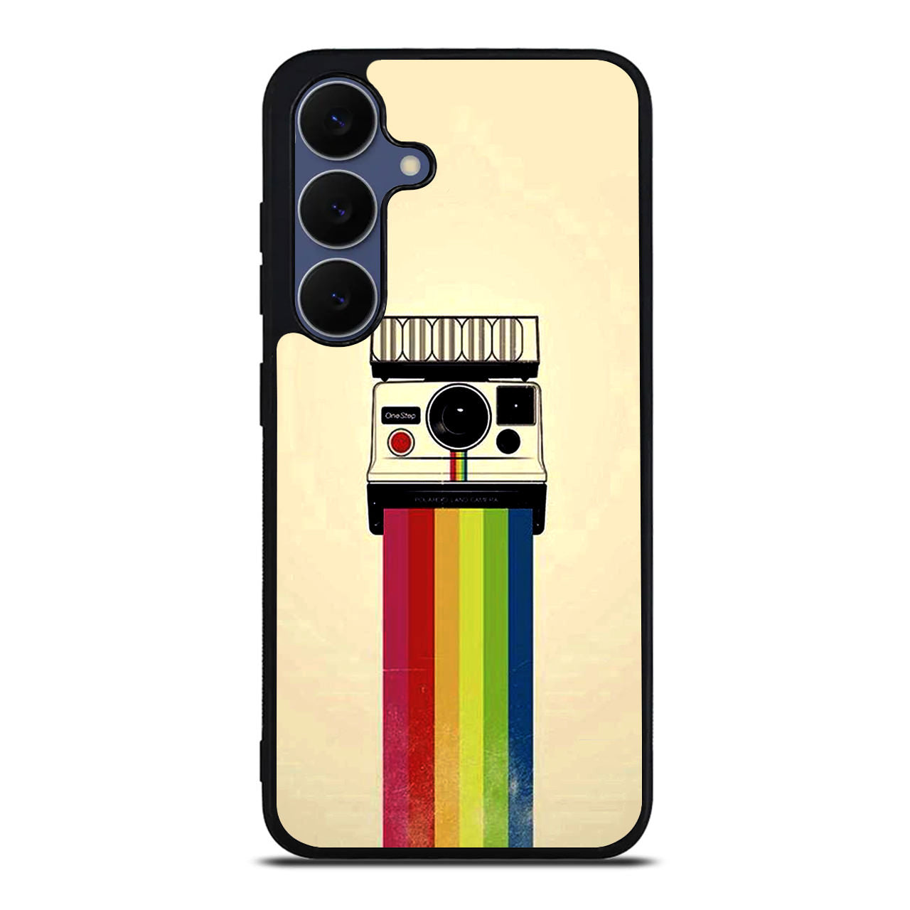 Polaroid Camera Colorful Rainbow Samsung Galaxy S25 FE Case