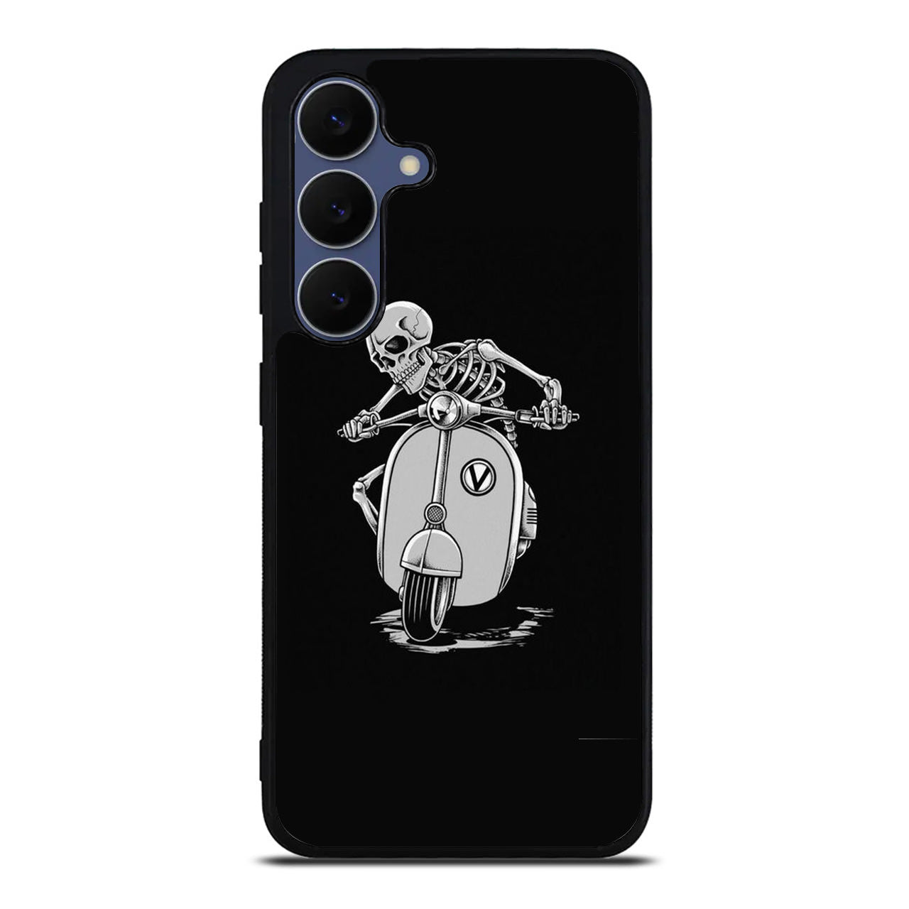 Skeleton Rides Scooter Samsung Galaxy S25 FE Case