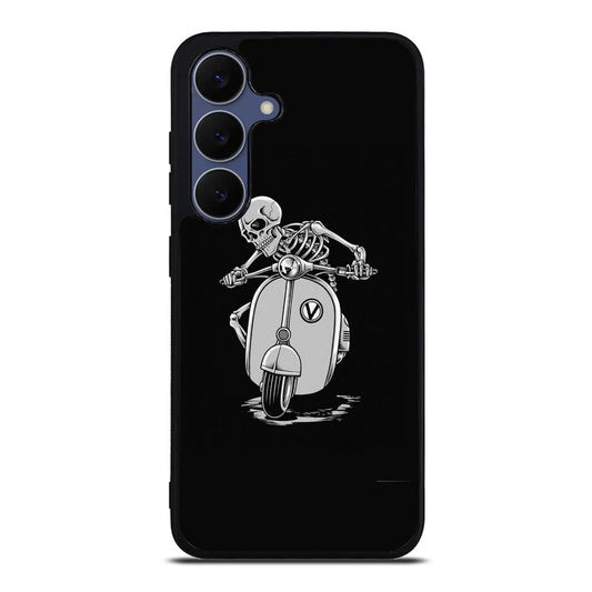 Skeleton Rides Scooter Samsung Galaxy S25 FE Case