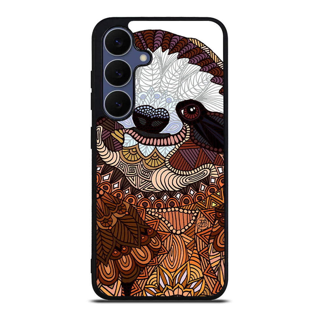 Sloth Ethnic Pattern Samsung Galaxy S25 FE Case