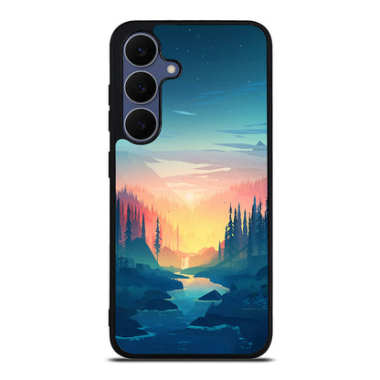 Sunset at The River Samsung Galaxy S25 FE Case