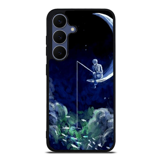 Tardis Walking To The Moon Samsung Galaxy S25 FE Case