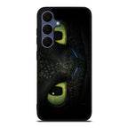 Toothless Dragon Eyes Close Up Samsung Galaxy S25 FE Case