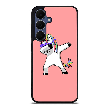 Unicorn Dabbing Pink Samsung Galaxy S25 FE Case
