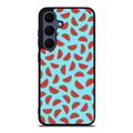 Watermelon Fruit Pattern Blue Samsung Galaxy S25 FE Case