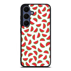 Watermelon Fruit Pattern White Samsung Galaxy S25 FE Case