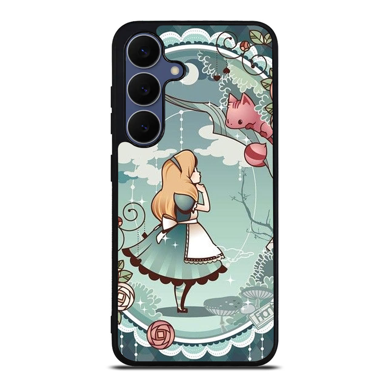 Alice And Cheshire Cat Poster Samsung Galaxy S25 FE Case